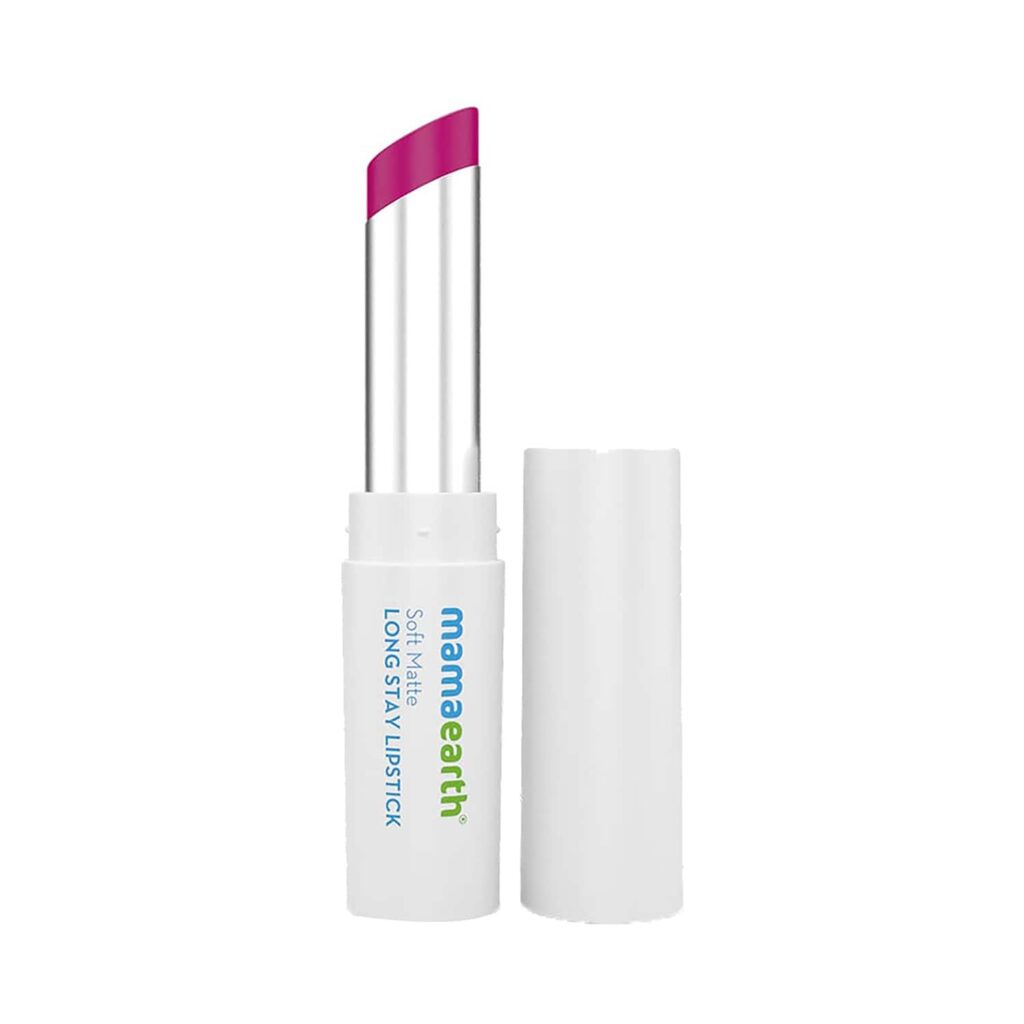 Mamaearth Moisture Soft Matte Longstay Lipstick - 02 Mulberry Pink (3.5g) - Mamaearth