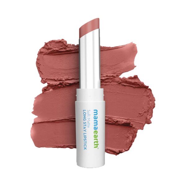 Mamaearth Moisture Soft Matte Longstay Lipstick - 05 Woody Rose (3.5g) - Mamaearth