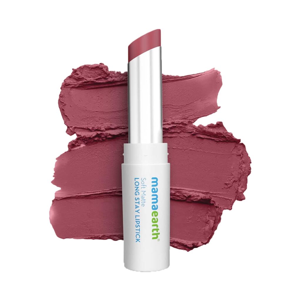 Mamaearth Moisture Soft Matte Longstay Lipstick - 06 Petal Pink (3.5g) - Mamaearth