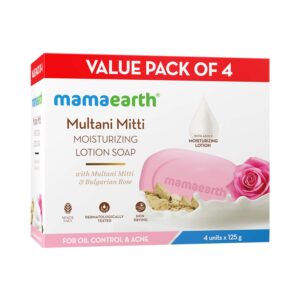 Mamaearth Multani Mitti Moisturizing Lotion Soap - (4 pcs) - Mamaearth