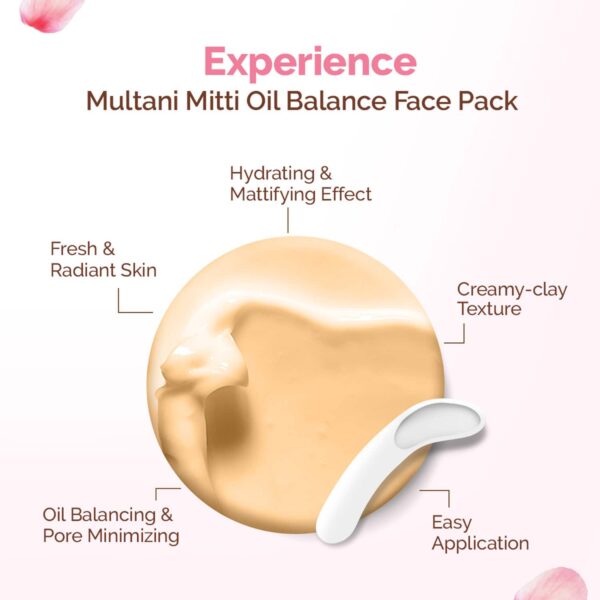 Mamaearth Multani Mitti Oil Balance Face Pack Multani Mitti & Bulgarian Rose (200 g) - Mamaearth