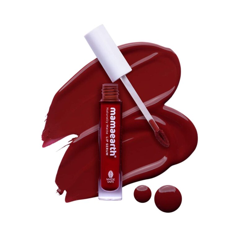 Mamaearth Naturally Matte Lip Serum With Vitamin C & E - Chirpy Cherry (3ml) - Mamaearth