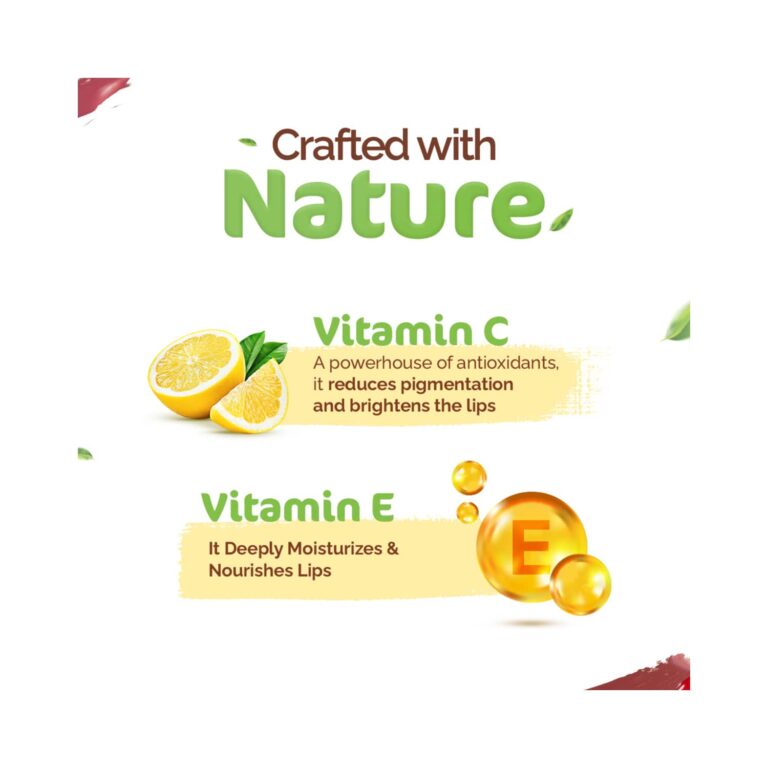 Mamaearth Naturally Matte Lip Serum With Vitamin C & E - Chirpy Cherry (3ml) - Mamaearth