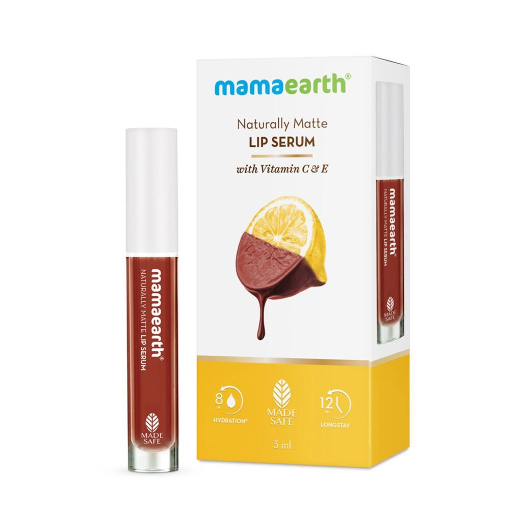 Mamaearth Naturally Matte Lip Serum With Vitamin C & E - Chocolate Truffle (3ml) - Mamaearth
