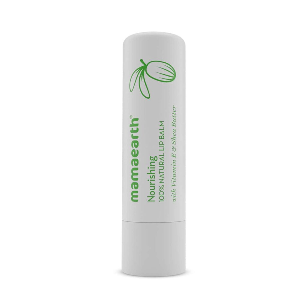 Mamaearth Nourishing 100% Natural Lip Balm With Vitamin E And Shea Butter (4g) - Mamaearth