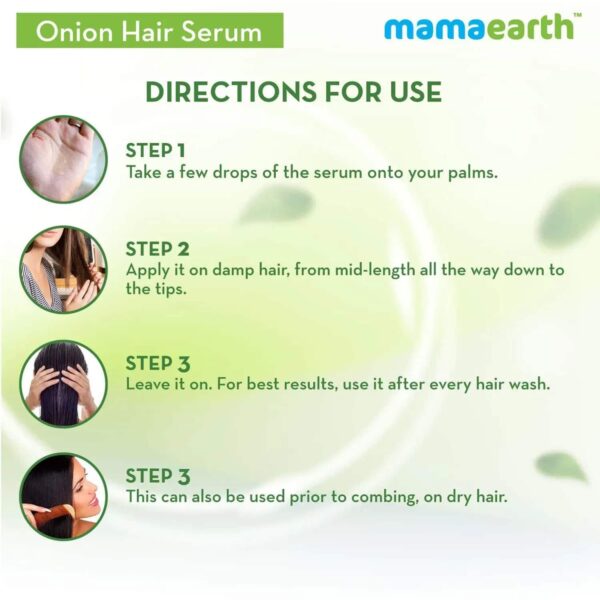 Mamaearth Onion Hair Serum with Onion & Biotin (100ml) - Mamaearth