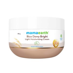 Mamaearth Rice Dewy Bright Light Moisturizing Cream (50 g) - Mamaearth