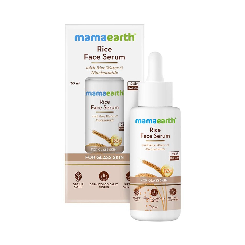 Mamaearth Rice Face Serum With Rice Water & Niacinamide For Glass Skin (30ml) - Mamaearth