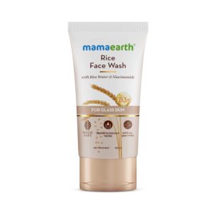 Mamaearth Rice Face Wash With Rice Water & Niacinamide for Glass Skin (150 ml) - Mamaearth