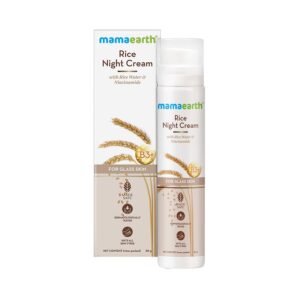 Mamaearth Rice Night Cream With Rice Water & Niacinamide For Glass Skin (50g) - Mamaearth