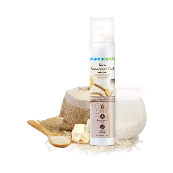 Mamaearth Rice Sunscreen Gel (50g) - Mamaearth