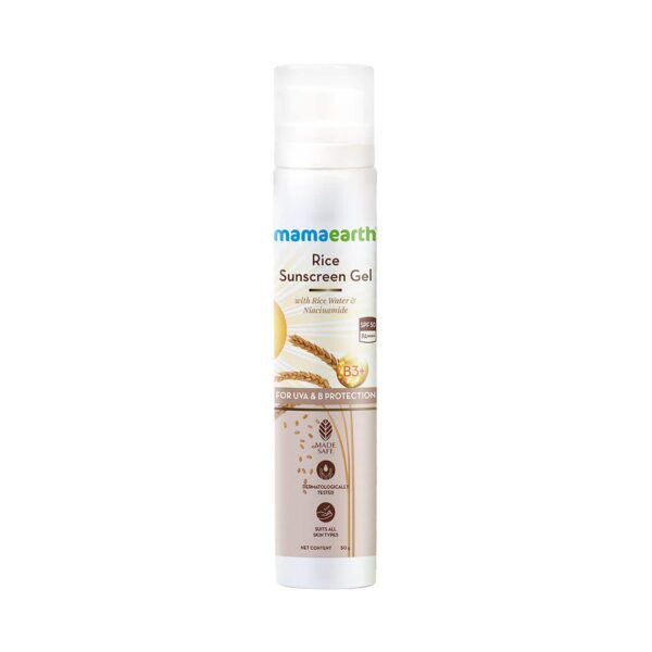 Mamaearth Rice Sunscreen Gel (50g) - Mamaearth