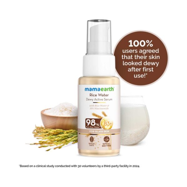 Mamaearth Rice Water Dewy Active Serum (50 ml) - Mamaearth