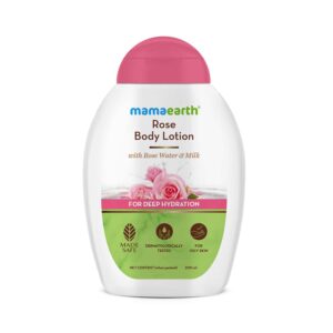 Mamaearth Rose Body Lotion With Rose Water & Milk For Deep Hydration (200ml) - Mamaearth