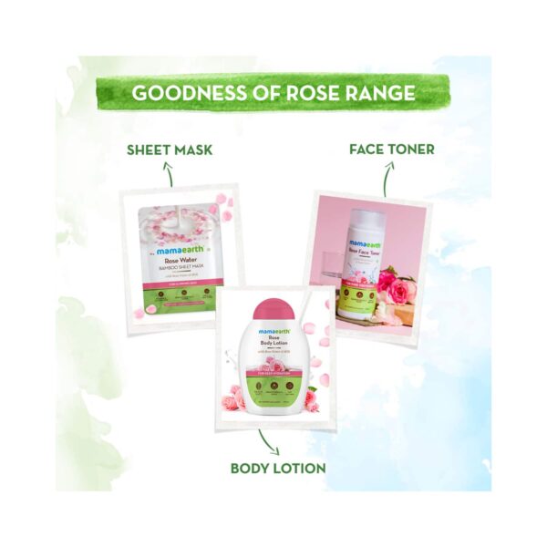 Mamaearth Rose Body Lotion With Rose Water & Milk For Deep Hydration (200ml) - Mamaearth