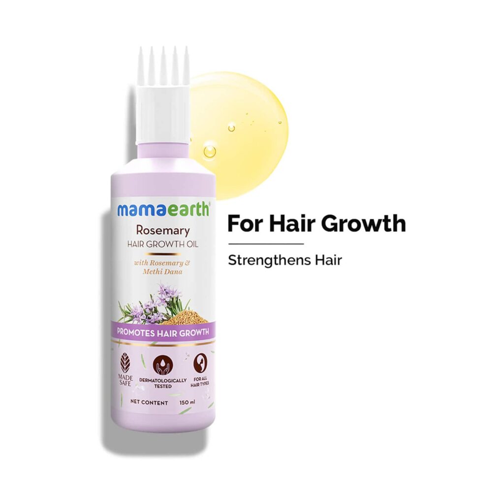 Mamaearth Rosemary Hair Growth Oil With Rosemary & Methi Dana (150ml) - Mamaearth