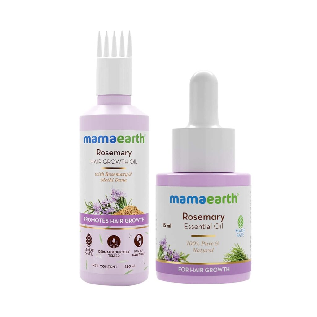 Mamaearth Rosemary Oil (150 ml) + Essential Oil (15 ml) - Mamaearth