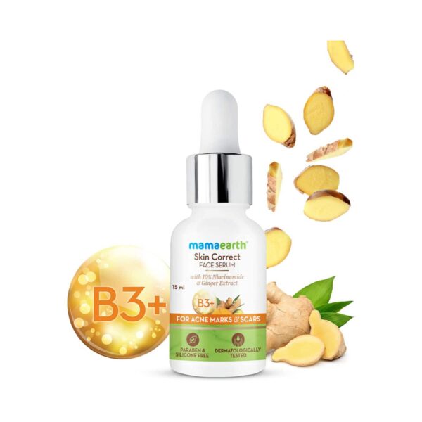 Mamaearth Skin Correct Face Serum With Niacinamide And Ginger Extract (15ml) - Mamaearth
