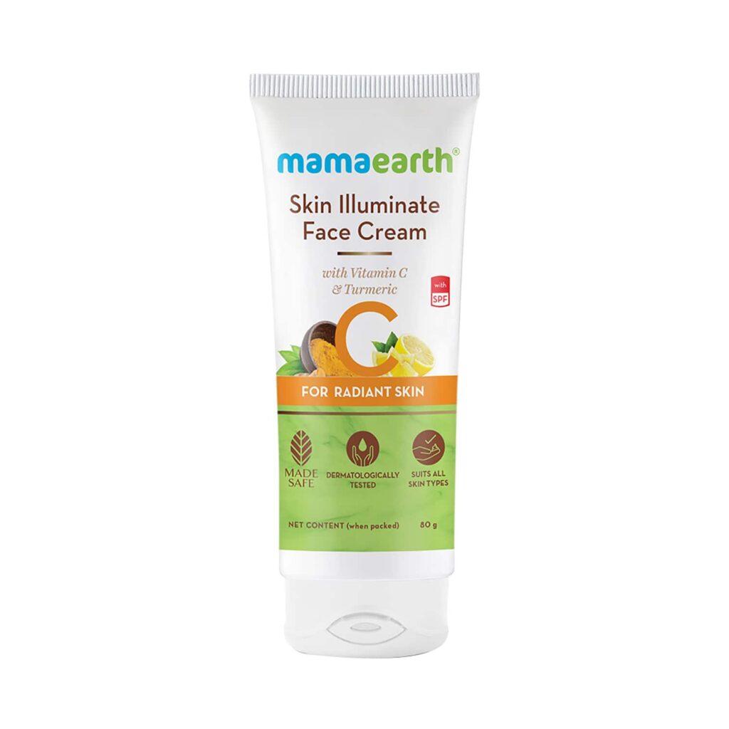 Mamaearth Skin Illuminate Face Cream With Vitamin C And Turmeric For Radiant Skin (80g) - Mamaearth