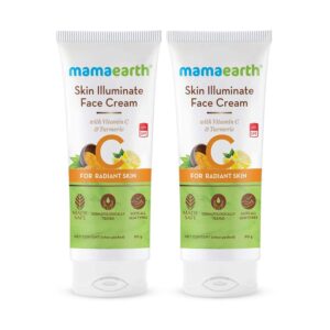 Mamaearth Skin Illuminate Face Cream with Vitamin C and Turmeric for Radiant Skin - Pack of 2 Combo - Mamaearth