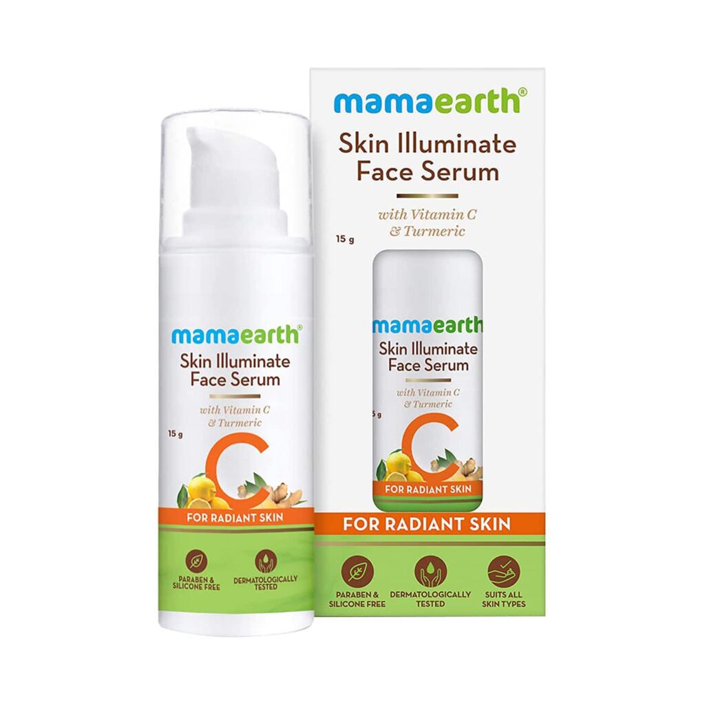 Mamaearth Skin Illuminate Face Serum For Radiant Skin With Vitamin C & Turmeric (15ml) - Mamaearth