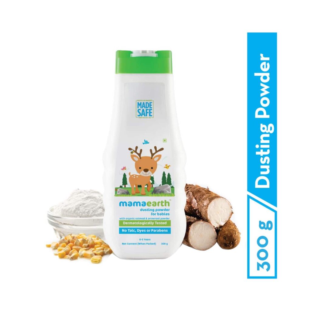 Mamaearth Talc Free Organic Dusting Powder For Babies (300g) - Mamaearth