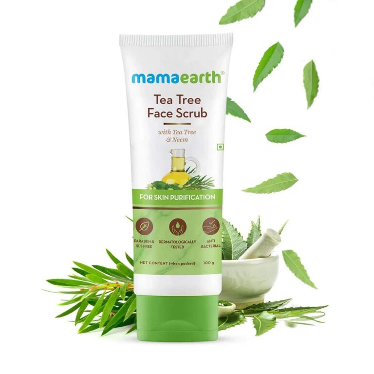Mamaearth Tea Tree Face Scrub (100ml) - Mamaearth