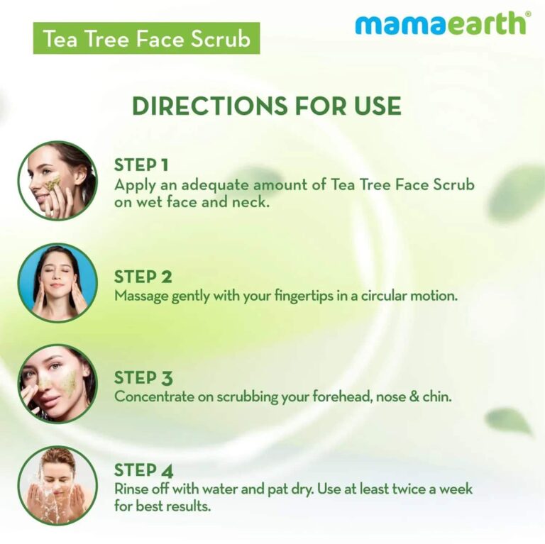 Mamaearth Tea Tree Face Scrub (100ml) - Mamaearth