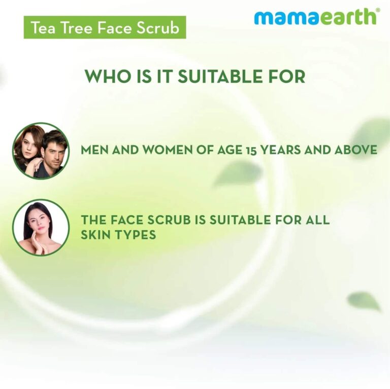 Mamaearth Tea Tree Face Scrub (100ml) - Mamaearth