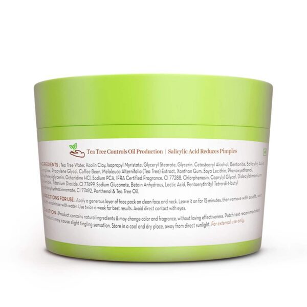 Mamaearth Tea Tree Oil Control Face Pack With Tea Tree & Salicylic Acid (200 g) - Mamaearth