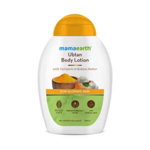 Mamaearth Ubtan Body Lotion With Turmeric & Kokum Butter For Glowing Skin (200ml) - Mamaearth
