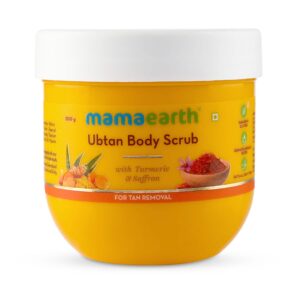 Mamaearth Ubtan Body Scrub With Turmeric & Saffron For Tan Removal (200g) - Mamaearth