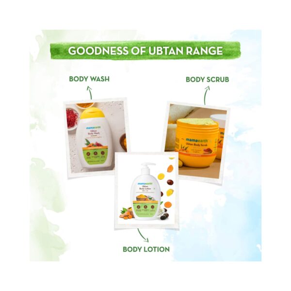 Mamaearth Ubtan Body Scrub With Turmeric & Saffron For Tan Removal (200g) - Mamaearth