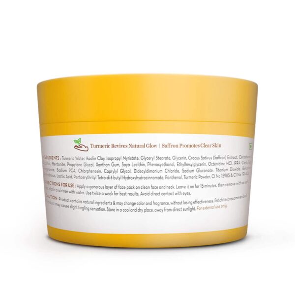 Mamaearth Ubtan Detan Face Pack With Turmeric & Saffron 200 G - Mamaearth