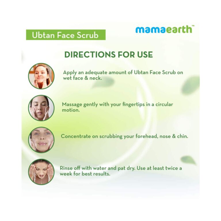 Mamaearth Ubtan Face Scrub with Turmeric & Walnut For Tan Removal (100 g) - Mamaearth