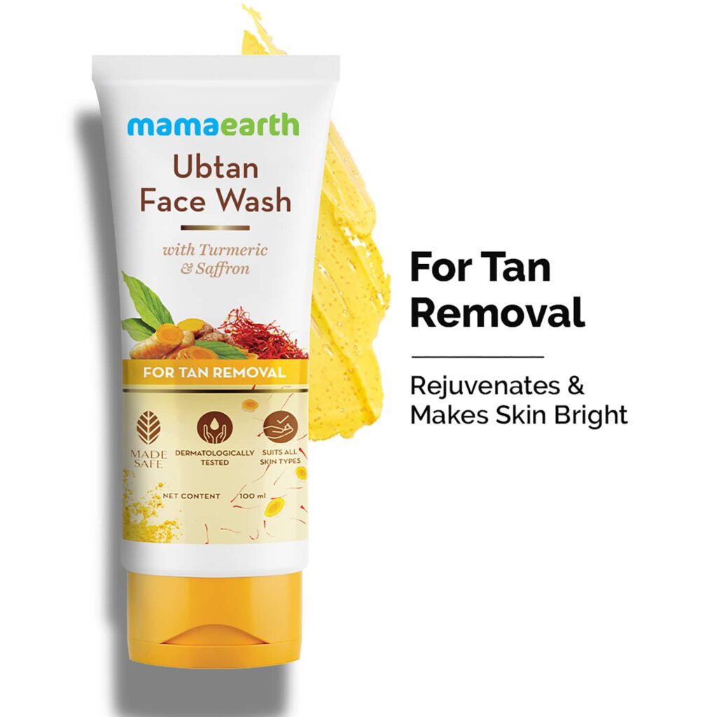 Mamaearth Ubtan Facewash For Tan Removal (100ml) - Mamaearth
