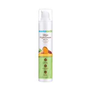 Mamaearth Ubtan Night Cream With Turmeric & Saffron For Skin Brightening (50g) - Mamaearth
