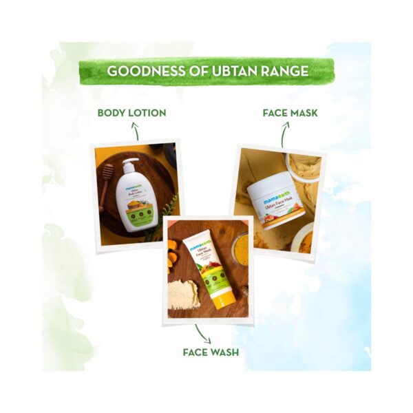 Mamaearth Ubtan Nourishing Bathing Soap With Turmeric & Saffron Set - (5Pcs) - Mamaearth