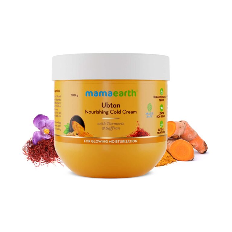 Mamaearth Ubtan Nourishing Cold Cream For Winter With Turmeric & Saffron (100g) - Mamaearth