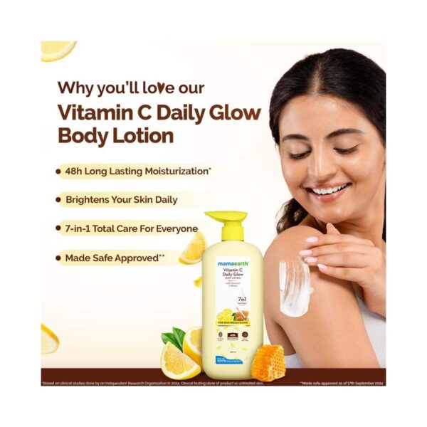 Mamaearth Vitamin C Daily Glow Body Lotion For Skin Brightening (400 ml) - Mamaearth