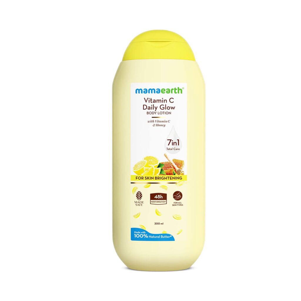 Mamaearth Vitamin C Daily Glow Body Lotion For Skin Brightening with Vitamin C & Honey (200 ml) - Mamaearth