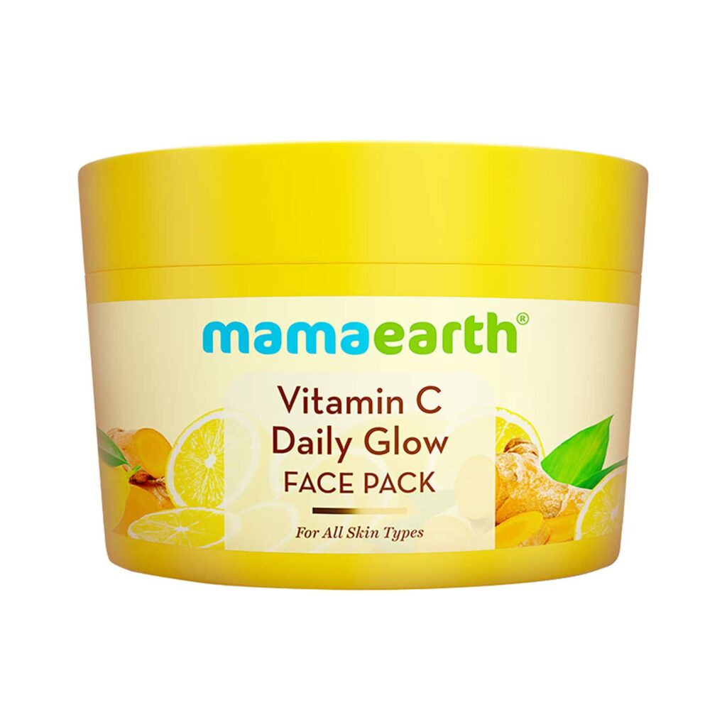 Mamaearth Vitamin C Daily Glow Face Pack With Vitamin C & Turmeric (200 g) - Mamaearth