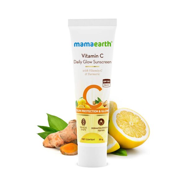 Mamaearth Vitamin C Daily Glow Sunscreen SPF 50 PA++ (20g) - Mamaearth