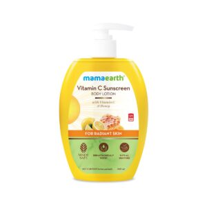 Mamaearth Vitamin C Sunscreen Body Lotion SPF 30 with Vitamin C & Honey for Radiant Skin -300 ml