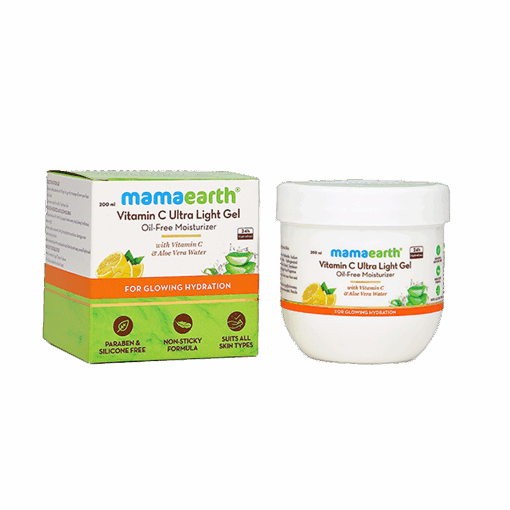 Mamaearth Vitamin C Ultra Light Gel Oil Free Moisturizer (200ml) - Mamaearth