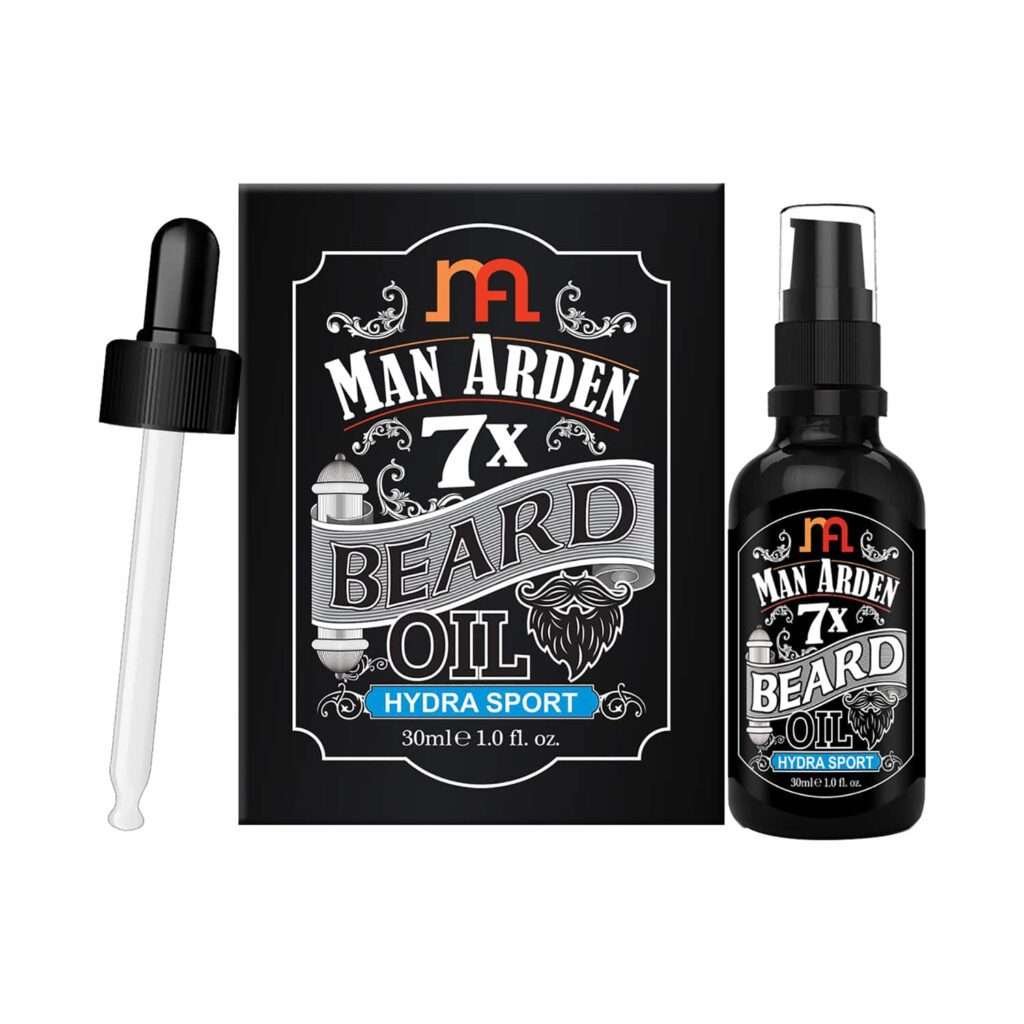 Man Arden 7X Hydra Sport Beard Oil For Beard Growth & Nourishment (30ml) - Man Arden