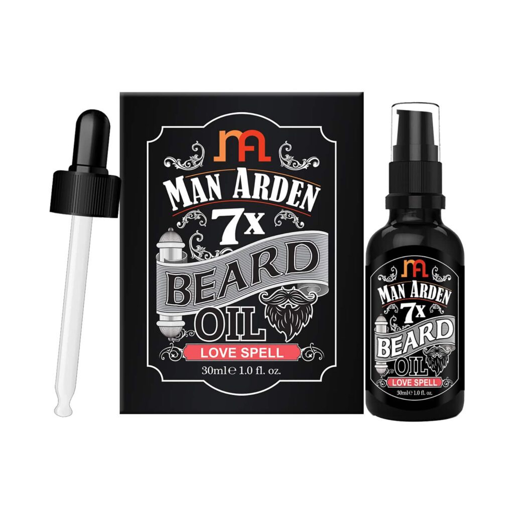 Man Arden 7X Love Spell Beard Oil For Beard Growth & Nourishment (30ml) - Man Arden