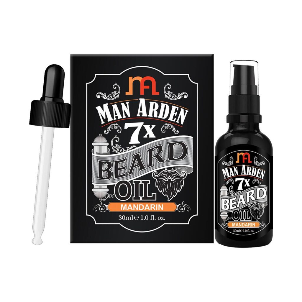 Man Arden 7X Mandarin Beard Oil For Beard Growth & Nourishment (30ml) - Man Arden