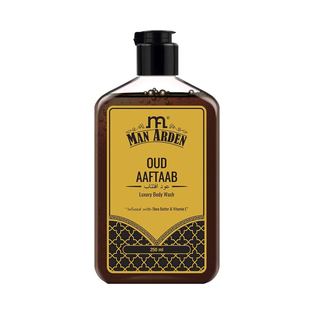 Man Arden Oud Aaftaab Luxury Body Wash Infused With Shea Butter & Vitamin E (250ml) - Man Arden