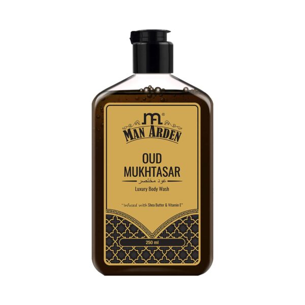 Man Arden Oud Mukhtasar Luxury Body Wash Infused With Shea Butter & Vitamin E (250ml) - Man Arden